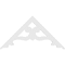 Ekena Millwork Pitch Brontes Architectural Grade PVC Gable Pediment, 36"W x 18"H x 1"P (12/12) GPP036X018X100BRO - alternate 2